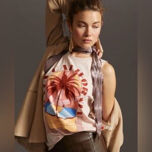 Anthropologie Letluv Baja California Graphic Tank Oversized XS